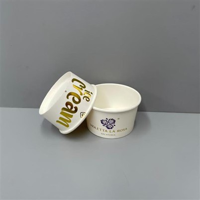 Bicchieri di carta per gelato compostabili da 130 ml