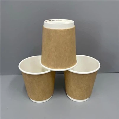 Bicchiere di carta calda a doppia parete da 7 Oz Ø73